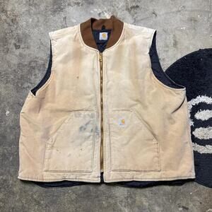 Vintage 90s Carhartt Workwear Canvas Vest